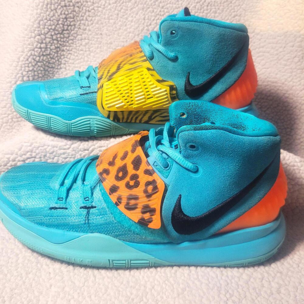 Nike Kyrie 6 "Oracle Aqua" Mid-Top Basketball Shoes - (Wms 8) Sz 6.5Youth Unisex